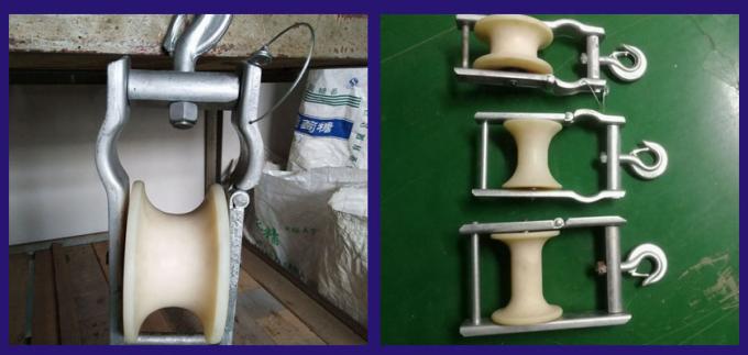 롤러를 묶는 공중 케이블을 위한 10kn 다발 도체 블록 0