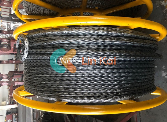 강 12 X 19s 반 윙 스틸 와이어 로프 당기는 선도자 ISO 9001 인증