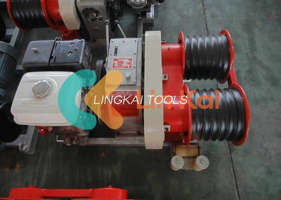 9HP 디젤 2000RPM 5T 스트링 지휘자 이중 캐프스탄 케이블 윈치 트레일러