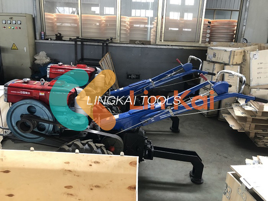 1040mm 휠베이스 15HP 분리 가능한 드럼 걷기 트랙터 윈치